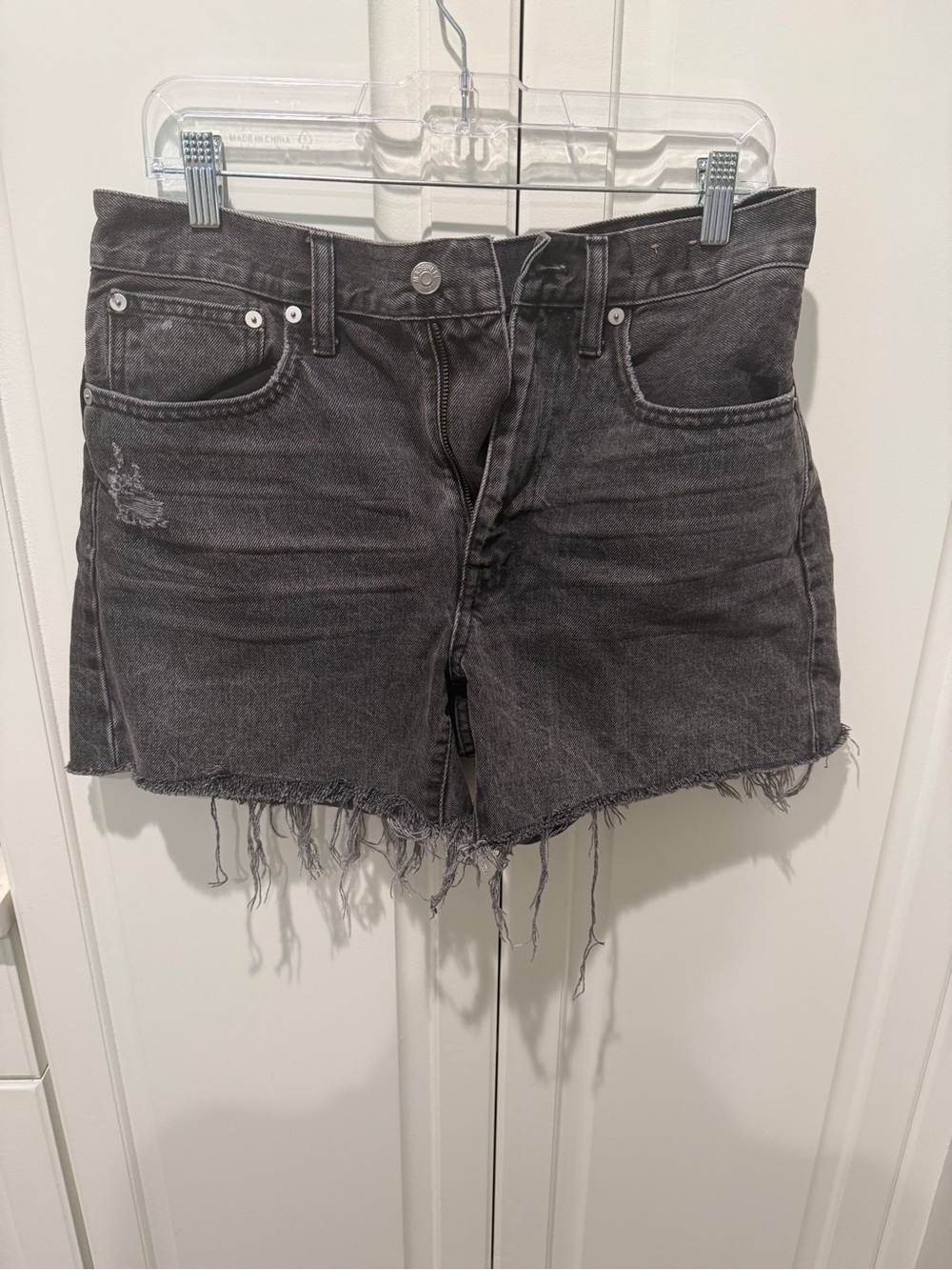 Madewell relaxed mixed length denim shorts